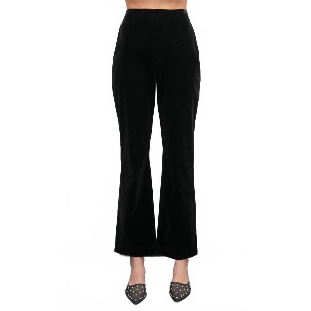NEW GREYLIN milton velvet pant in black